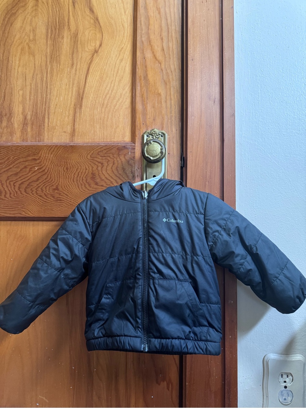 Columbia reversible kids black jacket